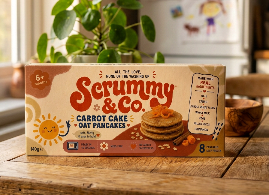 Carrot Cake Oat Pancakes